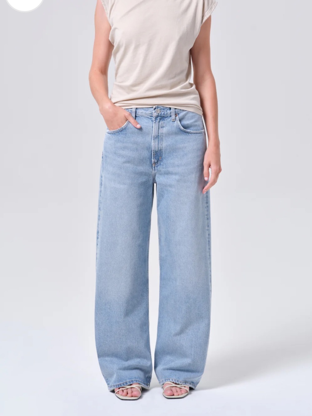 AGOLDE wide leg jeans